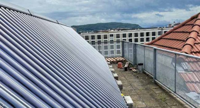 Thermische Solaranlage als Heizungsunterstützung und Warmwasser Aufbereitung, ausgeführt von allsol GmbH