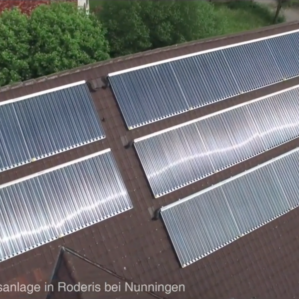 Paradigma XL-Anlage Warmwasser und Heizungsunterstützung Landwirtschaftlicher Betrieb Rhoderis