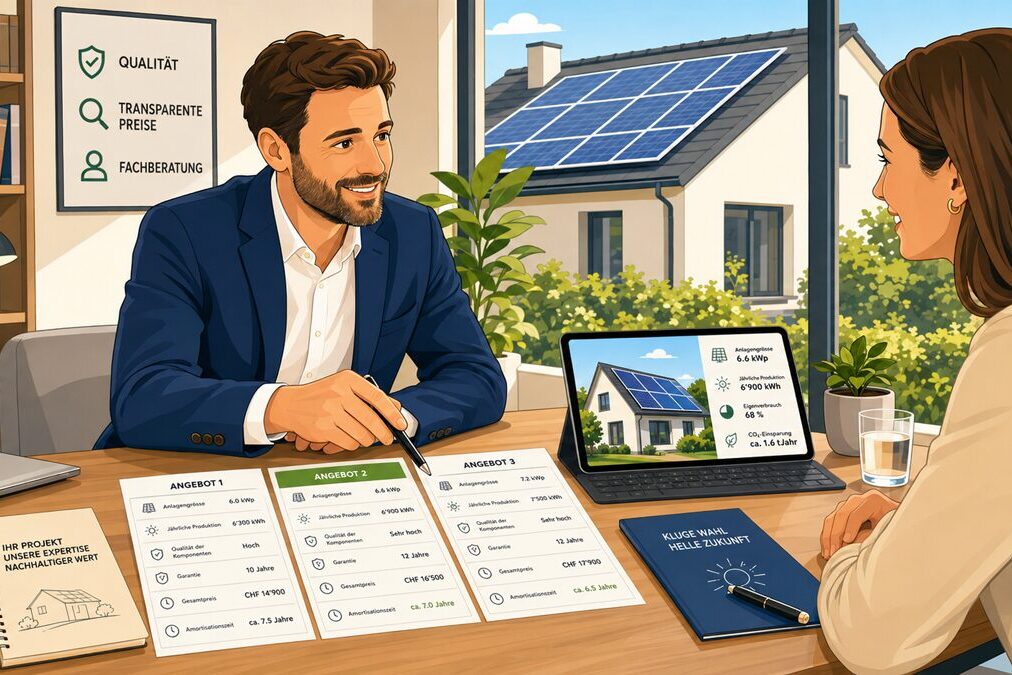 Zum neutralen Solar-Offerte-Check von EnergieSchweiz